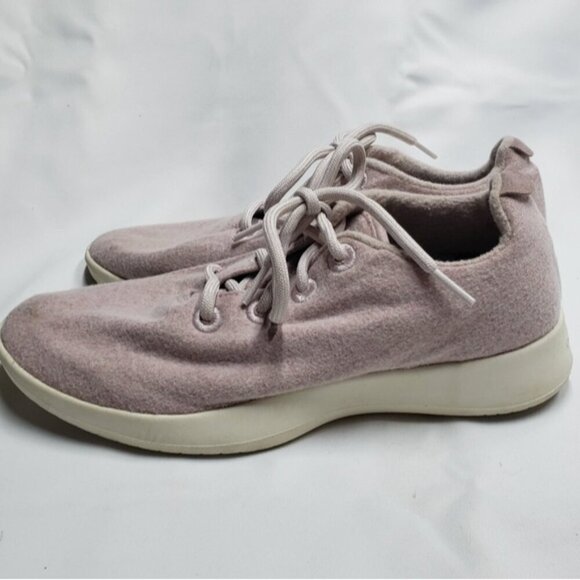Allbirds Superfine Merino Lace up Sneakers Pale Pink Women's Size 9 - Picture 4 of 15